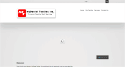 Desktop Screenshot of mcdanieltextiles.com